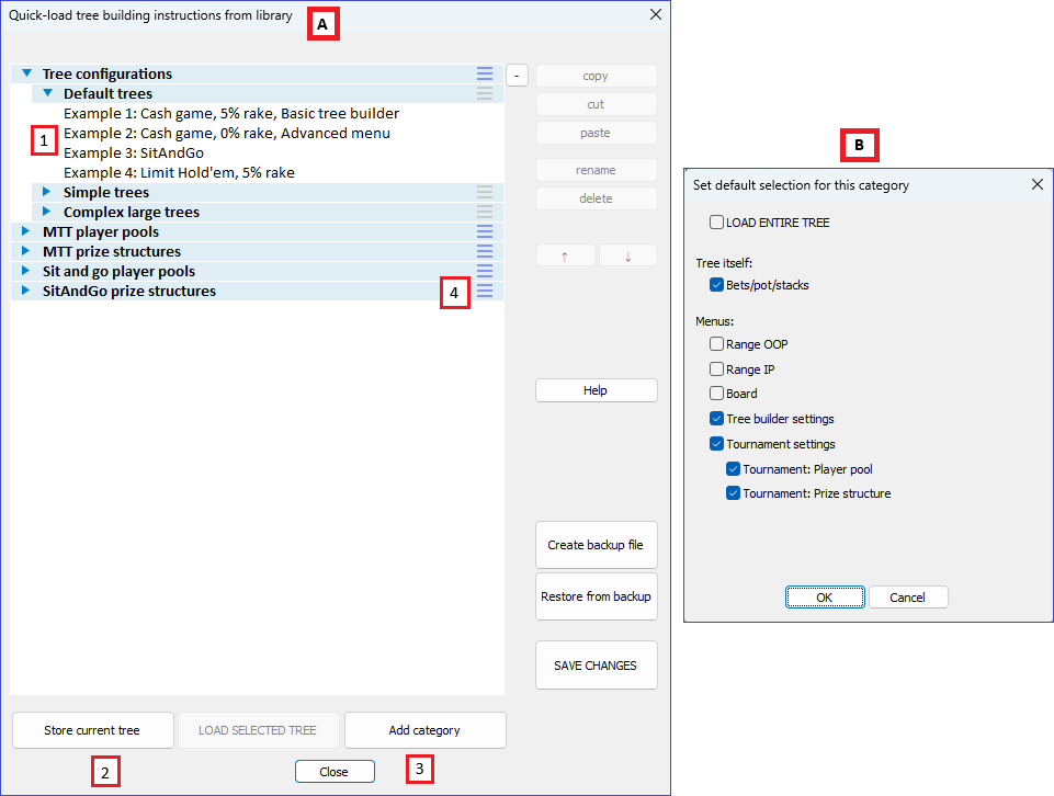 Tree quick-load library – GTO+